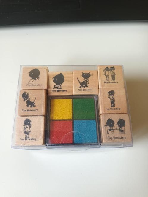 Jip en Janneke houten stempels, Hobby en Vrije tijd, Stempelen, Zo goed als nieuw, Houten stempel, Ophalen of Verzenden