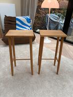 Houten Barkrukken Hubsch, Huis en Inrichting, Stoelen, Ophalen, Twee, Bruin, Zo goed als nieuw