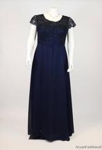 SALE grote maat avondjurk marineblauw maat 50, 52, 54