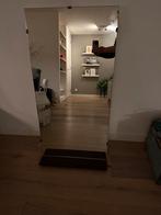 Spiegel met houten plankje, Huis en Inrichting, Woonaccessoires | Spiegels, Gebruikt, Ophalen of Verzenden