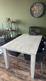 Eettafel voor vier personen, Ophalen, 50 tot 100 cm, Zo goed als nieuw, 150 tot 200 cm