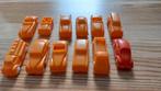 Auto autootjes vintage 12 stuks plastic oranje, Ophalen of Verzenden, Zo goed als nieuw