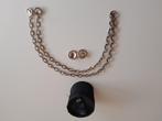 Vintage Biche de Bère lariat sjaalketting en klipoorbellen, Ophalen of Verzenden, Gebruikt, Zilver, Zilver