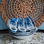 Lipper & Mann 'Blue Rose', 3 demitasses (espresso kopjes), Antiek en Kunst, Ophalen of Verzenden