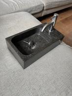 Natuurstenen fontein met kraan, Minder dan 50 cm, Gebruikt, Ophalen of Verzenden, Minder dan 100 cm