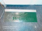 Mooie Heineken verlichting werkt prima 94 lang 38 hoog, Verzamelen, Ophalen of Verzenden, Zo goed als nieuw, Reclamebord, Plaat of Schild
