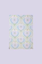5449 Retro bloemenbehang in lila blauw groen pastel swiet, Verzenden, Groen