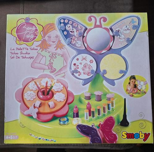 Smoby Beauty Party Tattoo Studio - Meisjes Speelgoed, Kinderen en Baby's, Speelgoed | Overig, Zo goed als nieuw, Meisje, Ophalen of Verzenden