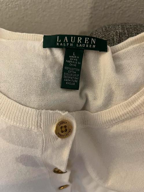 v RALPH LAUREN als NIEUW creme vestje + goudkl. knoopjes mtL, Kleding | Dames, Truien en Vesten, Zo goed als nieuw, Maat 42/44 (L)