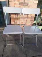Twee inklapbare tuinstoelen (IKEA SUNDSÖ), Tuin en Terras, Tuinstoelen, Ophalen, Zo goed als nieuw, Metaal, Inklapbaar