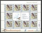 Vogels in Nederland: Roodborsttapuit, Postzegels en Munten, Postzegels | Nederland, Na 1940, Ophalen of Verzenden, Postfris