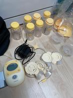 Medela freestyle dubbelzijdig met extra flesjes, Ophalen of Verzenden, Gebruikt, Borstkolf