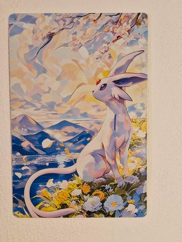 Metalen poster, Pokemon, Espeon beschikbaar voor biedingen