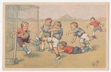 Feiertag.  Voetbal.  Kinderen.  1922. beschikbaar voor biedingen