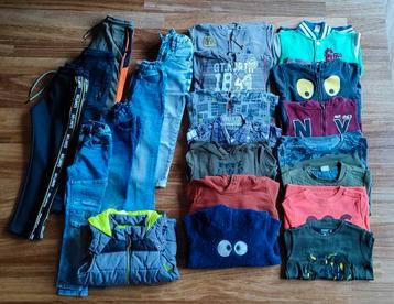 Jongens kleding pakket maat 110 22 delig beschikbaar voor biedingen