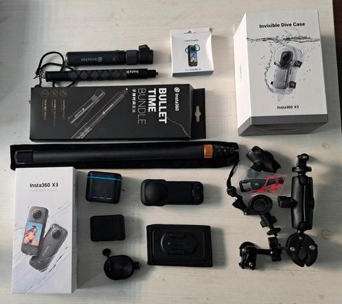Insta360 x3 incl velen Accessoires, Audio, Tv en Foto, Actiecamera's, Zo goed als nieuw, Overige merken, Ophalen of Verzenden
