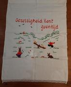 Voordoek overdoek handdoek Gezelligheid kent geen tijd, Ophalen of Verzenden