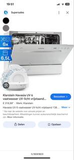 Klarstein Havasia UV 6 Vaatwasser - Zo Goed Als Nieuw!, Eco programma, Minder dan 10 liter, Ophalen of Verzenden, Zo goed als nieuw