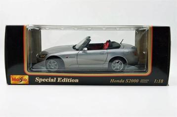 Honda S2000 Japanese version silver (1:18, Maisto) beschikbaar voor biedingen