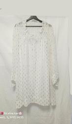 tuniek jurk blouse met voering-jurk crème zilver maat 54 56, Zo goed als nieuw, Verzenden, Mooi, Blouse of Tuniek