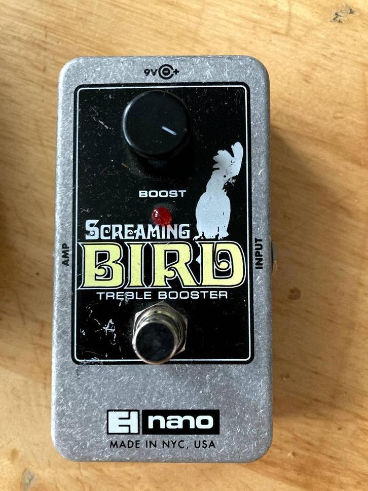 EHX Screaming Bird treble booster (2009-2020), Muziek en Instrumenten, Overige Muziek en Instrumenten, Gebruikt, Ophalen of Verzenden