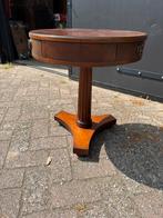 In zeer gode staat bijzettafeltje, Ophalen, Rond, Hout, Minder dan 55 cm
