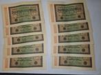 10 stuks bankbiljetten Duitsland 20.000 mark 1923 UNC., Postzegels en Munten, Bankbiljetten | Europa | Niet-Eurobiljetten, Ophalen of Verzenden