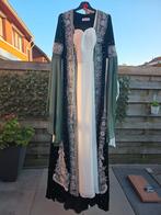 kaftan jurk, Kleding | Dames, Jurken, Ophalen of Verzenden, Zo goed als nieuw, Groen, Onder de knie