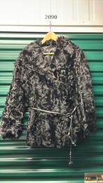 Hele bijzondere echte bontjas, superzacht. Maat M/L, Maat 38/40 (M), Verzenden, Zwart, Vintage