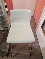 Set van 4 Witte Barstoelen met Stevig Metalen Frame, 5 krukken of meer, Ophalen, Zo goed als nieuw, 60 tot 90 cm