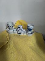 14316) Delfts blauw  eier setje, Antiek en Kunst, Antiek | Keramiek en Aardewerk, Ophalen of Verzenden
