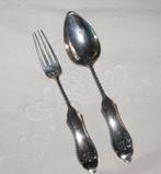 Zilveren HS monogram bestek Uriot 1905, Antiek en Kunst, Antiek | Goud en Zilver, Ophalen of Verzenden, Zilver