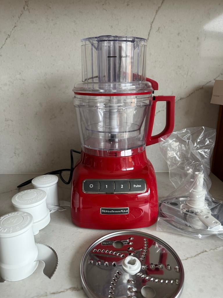 KitchenAid Foodprocessor blender keukenmachine, Witgoed en Apparatuur, Keukenmixers, Zo goed als nieuw, 3 tot 4 liter, 3 snelheden of meer