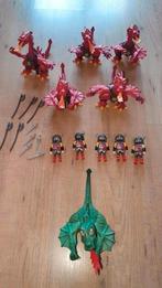 Playmobil 5 rode draken en 1 groene draak, Ophalen of Verzenden, Gebruikt