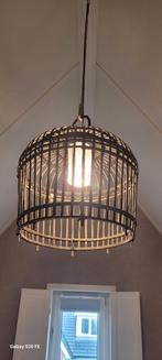 Riviera Maison Hanglamp San Carlos - Medium Zwart, Huis en Inrichting, Lampen | Hanglampen, Ophalen, 50 tot 75 cm, Hout, Landelijk