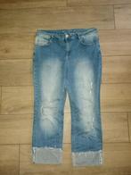 MS Mode "daisy boyfriend" driekwart spijkerbroek maat 44, Blauw, Ophalen of Verzenden, Zo goed als nieuw, MS Mode