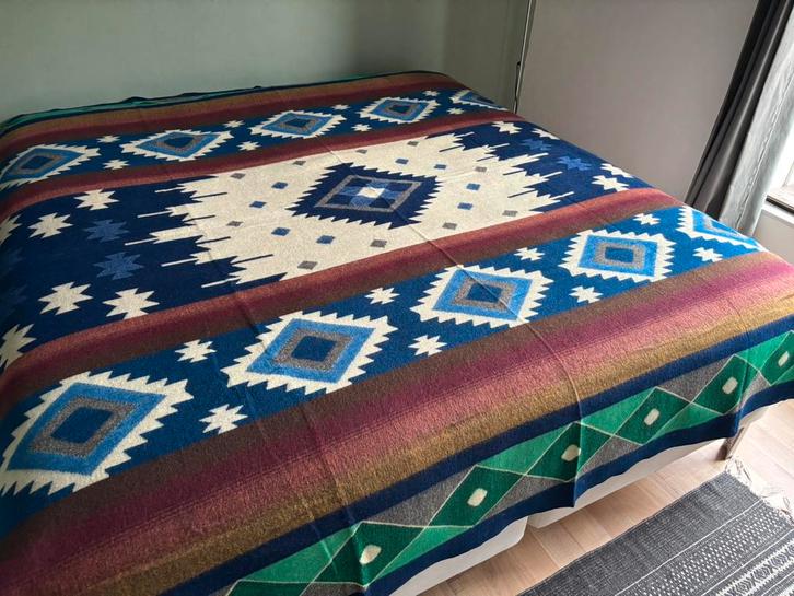 NIEUW! Alpaca wol deken sprei plaid kleed blauw aarde groen, Huis en Inrichting, Woonaccessoires | Plaids en Woondekens, Nieuw