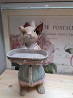 Konijn met dienblad., Ophalen of Verzenden