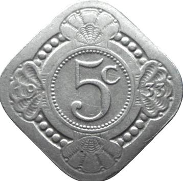 Nederland 5 cent 1933 (schaars) beschikbaar voor biedingen