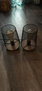 Set van 2 industri
el tafellampen, Ophalen of Verzenden, Gebruikt, Metaal, Minder dan 50 cm