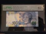 South Africa  100 rand 2018 Graded PMG 67 EPQ, Postzegels en Munten, Bankbiljetten | Afrika, Verzenden, Zuid-Afrika, Los biljet