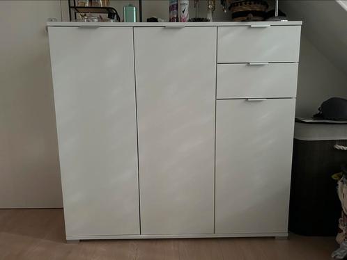 Kast Alaska Leen Bakker wit, Huis en Inrichting, Kasten | Kledingkasten, Zo goed als nieuw, 100 tot 150 cm, 100 tot 150 cm, 25 tot 50 cm