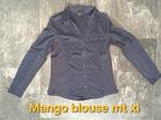Mango blouse. Mt XL, donker blauw, Blauw, Mango, Ophalen of Verzenden, Zo goed als nieuw