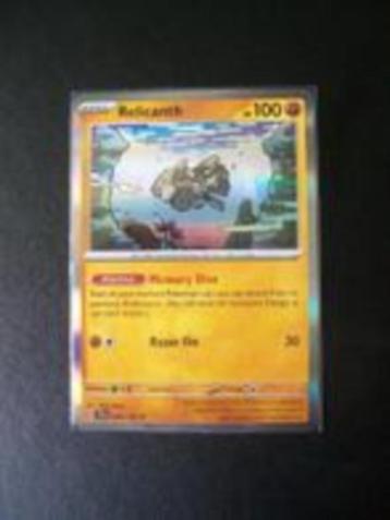 9261: Nieuwe Pokemonkaart holo rare RELICANTH HP 100 084/162 beschikbaar voor biedingen