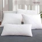 Optidee 3D-Mesh hoofdkussen formaat: 40 x 80 cm + navulling, Eenpersoons, Verzenden, Wit, Nieuw