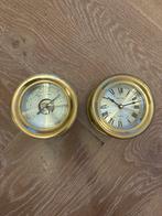 Scheepsklok en Barometer Set - Messing, Ophalen of Verzenden, Zo goed als nieuw, Overige typen, Zeilboot of Motorboot