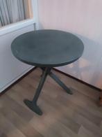 Kunststof rond klaptafeltje (tuin), Huis en Inrichting, Tafels | Sidetables, Ophalen, Kunststof, Gebruikt, 50 tot 100 cm