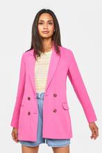 WE Fashion fuchsia neon fluor linnen blazer maat 42 L, WE Fashion, Maat 42/44 (L), Nieuw, Ophalen of Verzenden