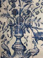 Antiek Tegeltableau bloemvaas Fries van circa anno 1800., Ophalen