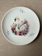 Vintage Bavaria Winterling porseleinen bordje met zwaan, Ophalen of Verzenden